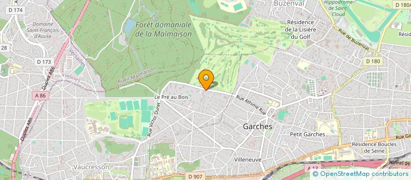 localisation de l'entreprise DIJON VOLTAIRE SAS  VAUCRESSON