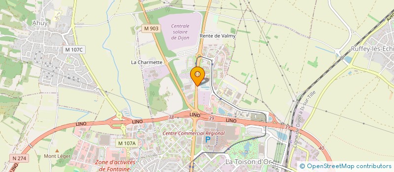localisation de l'entreprise DIJONGLE à DIJON