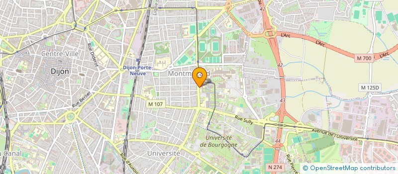 localisation de l'entreprise DIJONNAISE POUR L ENSEIGNEMENT MEDICAL à DIJON