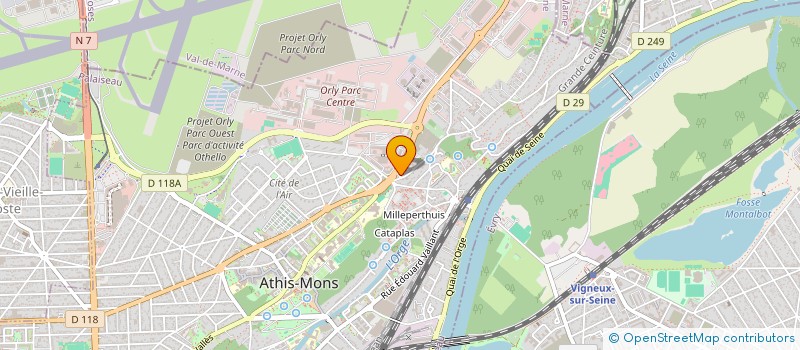 localisation de l'entreprise DIJOUX SAS à ATHIS-MONS