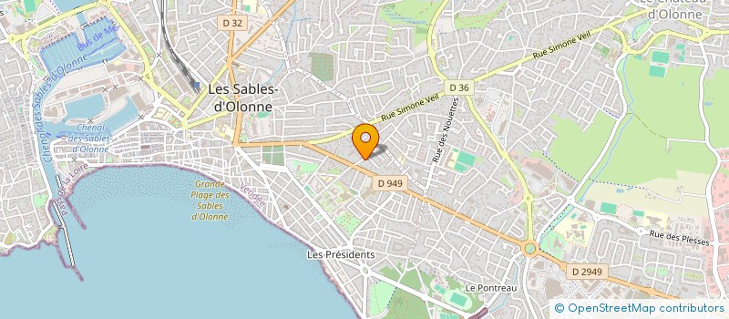 localisation de l'entreprise DIJT à LES SABLES D'OLONNE