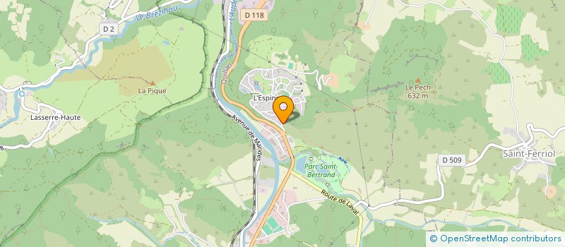 localisation de l'entreprise DIKETA à QUILLAN