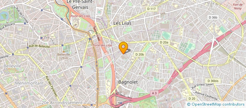 localisation de l'entreprise DIL INVEST à BAGNOLET