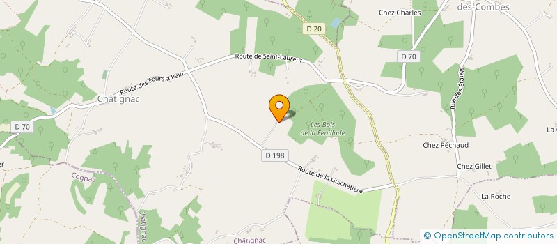 localisation de l'entreprise DILAE à CHATIGNAC