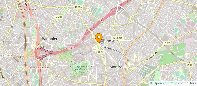 localisation de l'entreprise DILAN à MONTREUIL