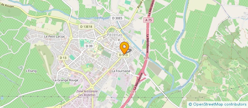localisation de l'entreprise DILETTANTE à PEZENAS