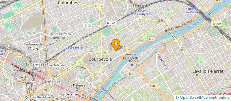 localisation de l'entreprise DILEV à COURBEVOIE