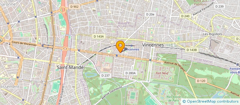 localisation de l'entreprise DILHAC ANSTETT à VINCENNES