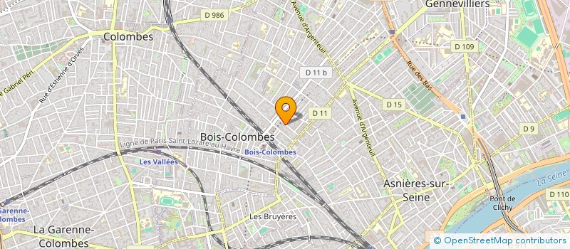 localisation de l'entreprise DILIEL SAS à BOIS-COLOMBES