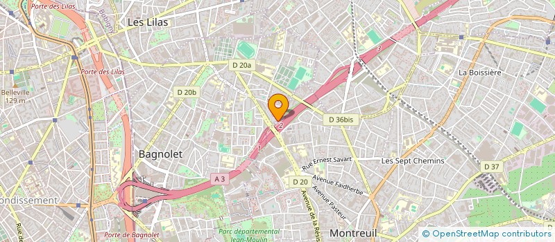 localisation de l'entreprise DILIGENCE à BAGNOLET
