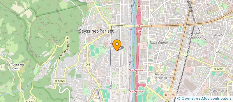 localisation de l'entreprise DILIGENCE à SEYSSINET-PARISET