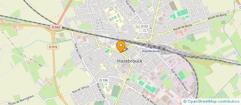 localisation de l'entreprise DILIGENTIA PARTENAIRES  HAZEBROUCK