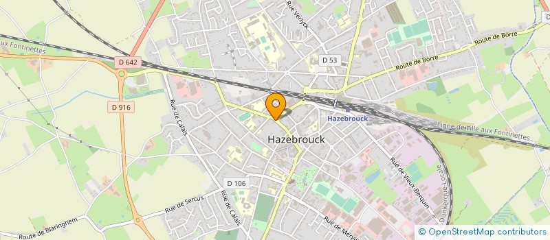localisation de l'entreprise DILIGENTIA-QUILLE&DILLIES EXPERT COMPTAB à HAZEBROUCK