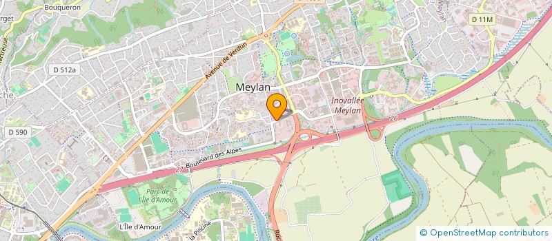 localisation de l'entreprise DILLICO à MEYLAN