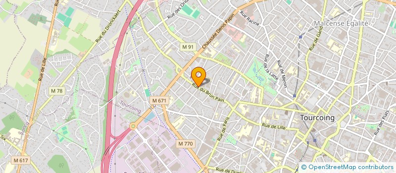 localisation de l'entreprise DILLIES FRED  TOURCOING