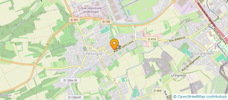 localisation de l'entreprise DILLMANN CONCEPT  HESINGUE