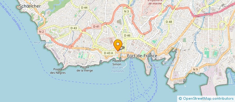 localisation de l'entreprise DILLON PRESTATIONS MERCH  FORT DE FRANCE