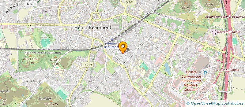 localisation de l'entreprise DILLY JM ET CO à HENIN-BEAUMONT