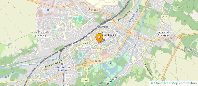 localisation de l'entreprise DILO ENTREPRISE à ETAMPES