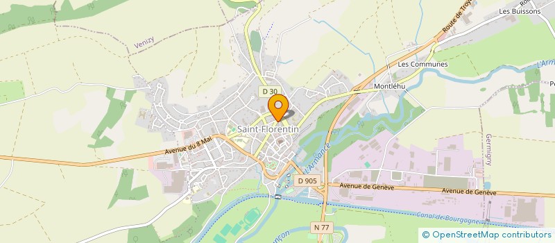 localisation de l'entreprise DILO89 IMMOBILIER à SAINT-FLORENTIN