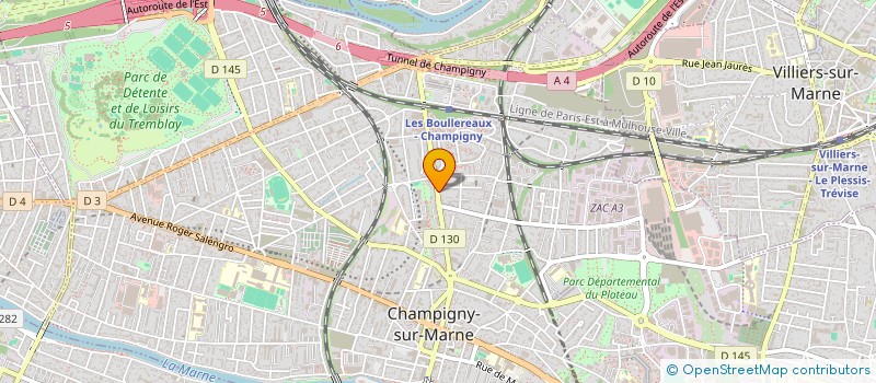 localisation de l'entreprise DILOK à CHAMPIGNY-SUR-MARNE
