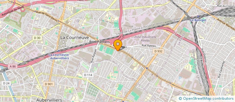 localisation de l'entreprise DILOK à LA COURNEUVE