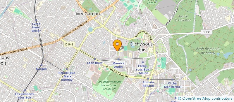 localisation de l'entreprise DILTU PEINTURE à CLICHY-SOUS-BOIS