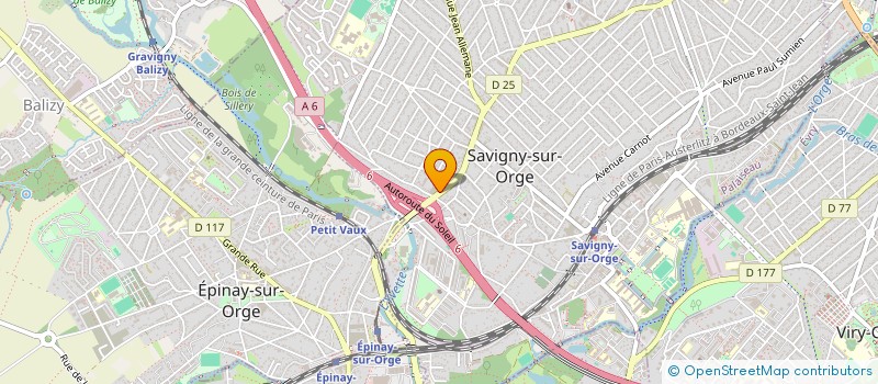 localisation de l'entreprise DILUATRANSPORT  SAVIGNY-SUR-ORGE