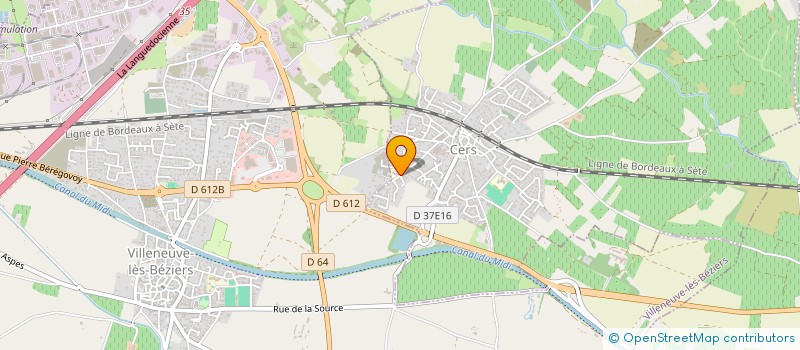 localisation de l'entreprise DIM ALUDOC à CERS
