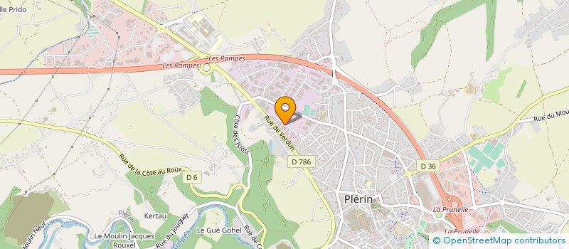 localisation de l'entreprise DIM ARMOR à PLERIN