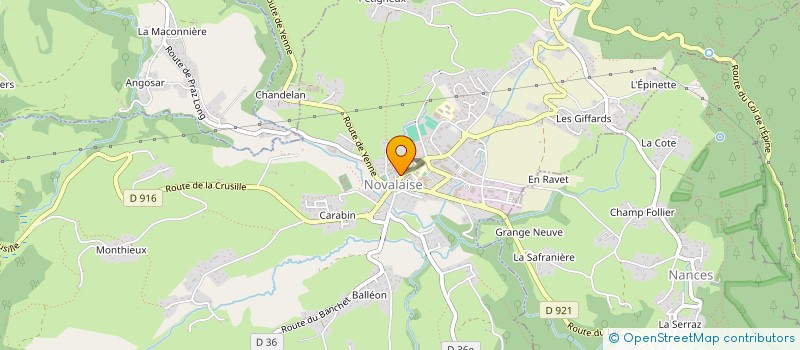 localisation de l'entreprise DIM & CO FREEDOM  NOVALAISE