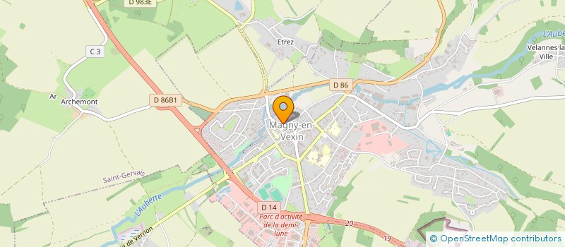 localisation de l'entreprise DIM PINEAU  MAGNY-EN-VEXIN