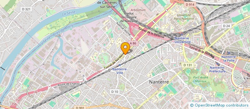 localisation de l'entreprise DIM PIZZA à NANTERRE