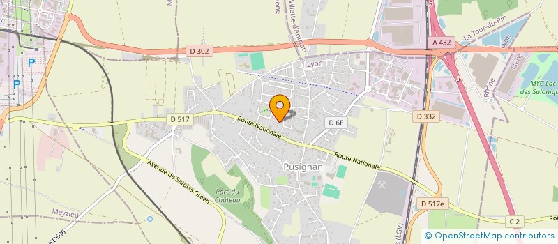 localisation de l'entreprise DIM-TECH  PUSIGNAN