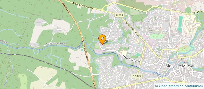 localisation de l'entreprise DIM TOM  MONT-DE-MARSAN
