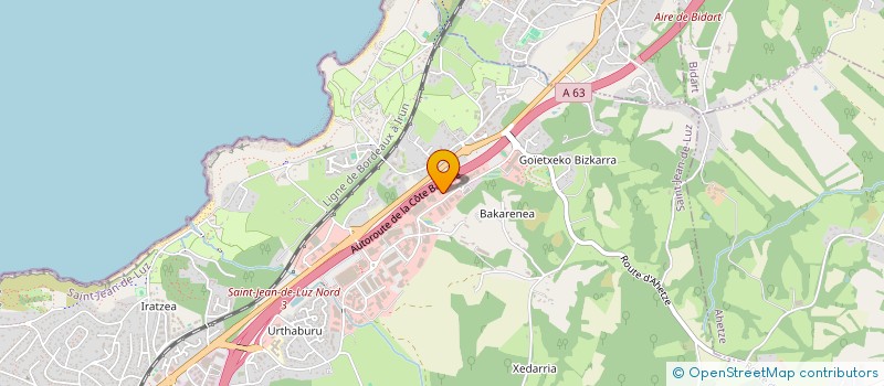 localisation de l'entreprise DIMA à SAINT-JEAN-DE-LUZ
