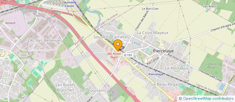 localisation de l'entreprise DIMA ASSISTANCE  PIERRELAYE