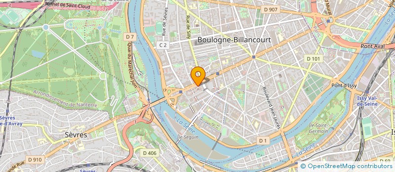 localisation de l'entreprise DIMA CONSEIL à BOULOGNE-BILLANCOURT