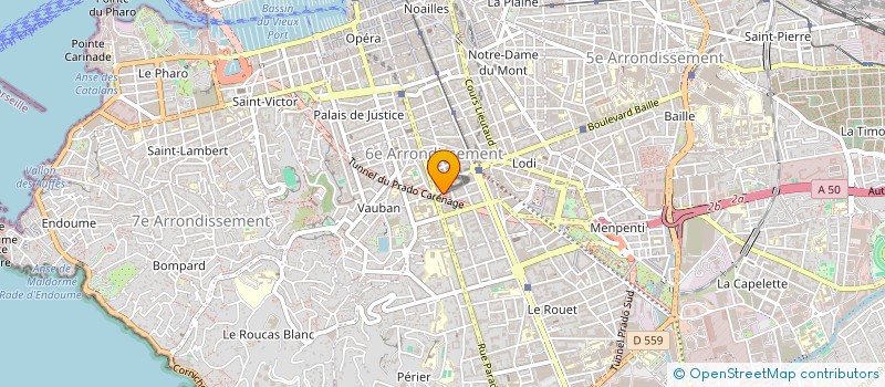 localisation de l'entreprise DIMA INFORMATIQUE à MARSEILLE 6EME