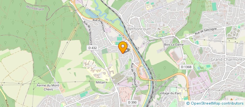 localisation de l'entreprise DIMACE  BETHONCOURT