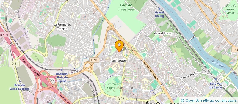 localisation de l'entreprise DIMACS à EVRY-COURCOURONNES