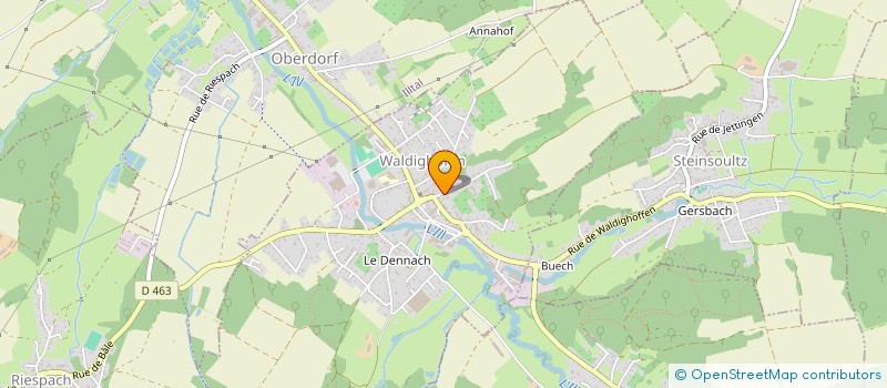 localisation de l'entreprise DIMADEC  WALDIGHOFEN