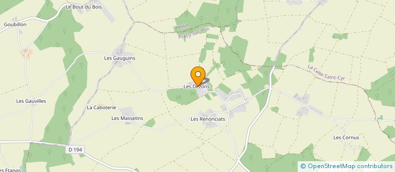 localisation de l'entreprise DIMAJENNI  PRECY-SUR-VRIN