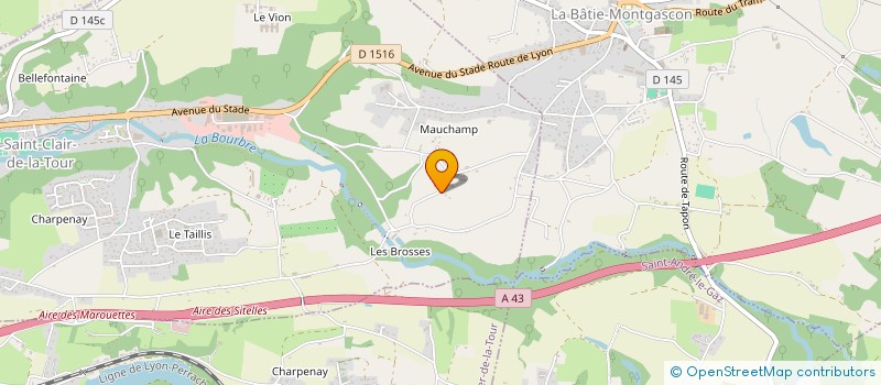 localisation de l'entreprise DIMANCHE  SAINT-CLAIR-DE-LA-TOUR