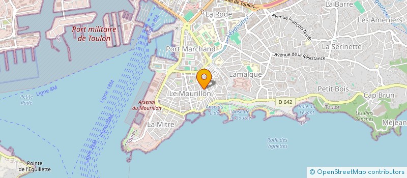 localisation de l'entreprise DIMANCHE DESIGN  TOULON