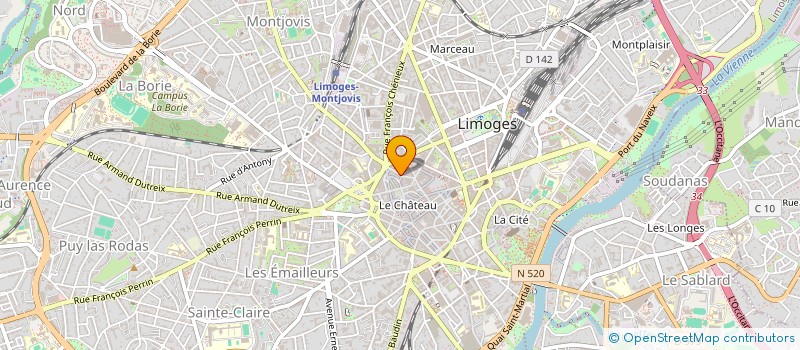 localisation de l'entreprise DIMANCHE SOIR à LIMOGES