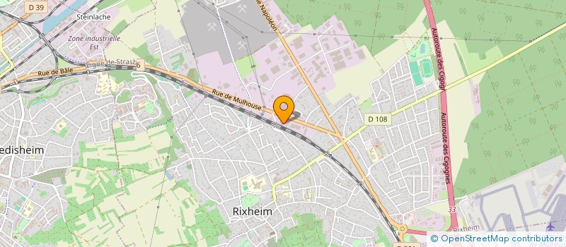 localisation de l'entreprise DIMAPAL à RIXHEIM