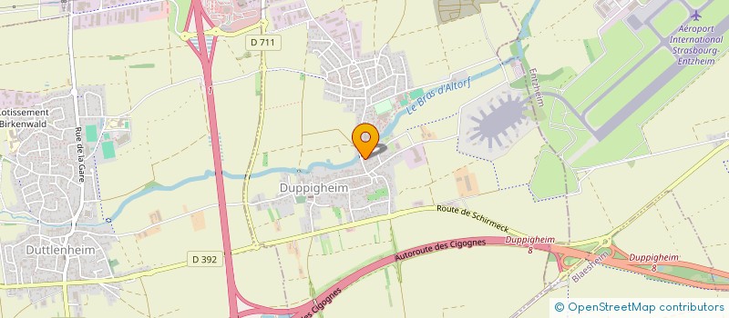 localisation de l'entreprise DIMAQ TELECOM  DUPPIGHEIM