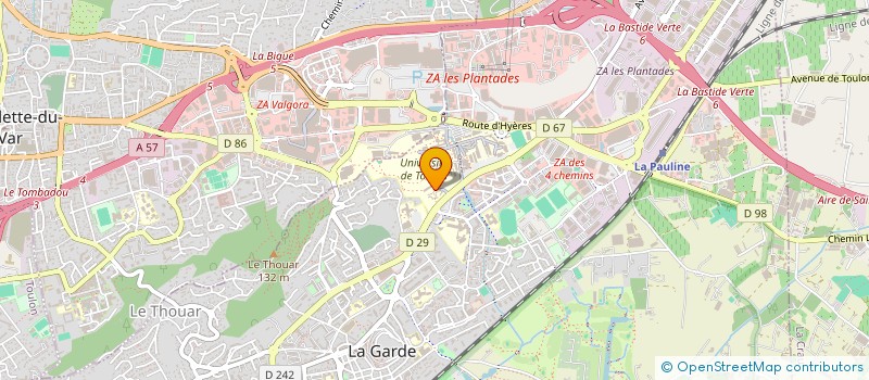 localisation de l'entreprise DIMARO à LA GARDE