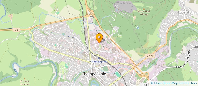 localisation de l'entreprise DIMATA  CHAMPAGNOLE